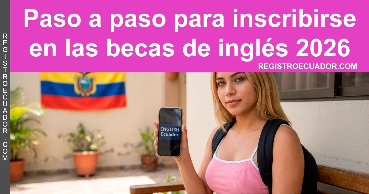 Paso a paso para inscribirse en las becas de inglés 2026